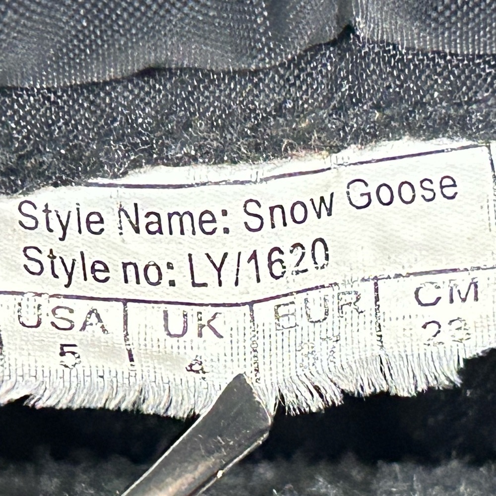Sorel Big Kids/Youth Black/Grey Snow Goose Insulated Snow Winter Boots SZ 5 - Picture 11 of 11